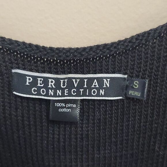 PERUVIAN CONNECTION Ipanema Pima Cotton Tunic - Size Small - Picture 7 of 7